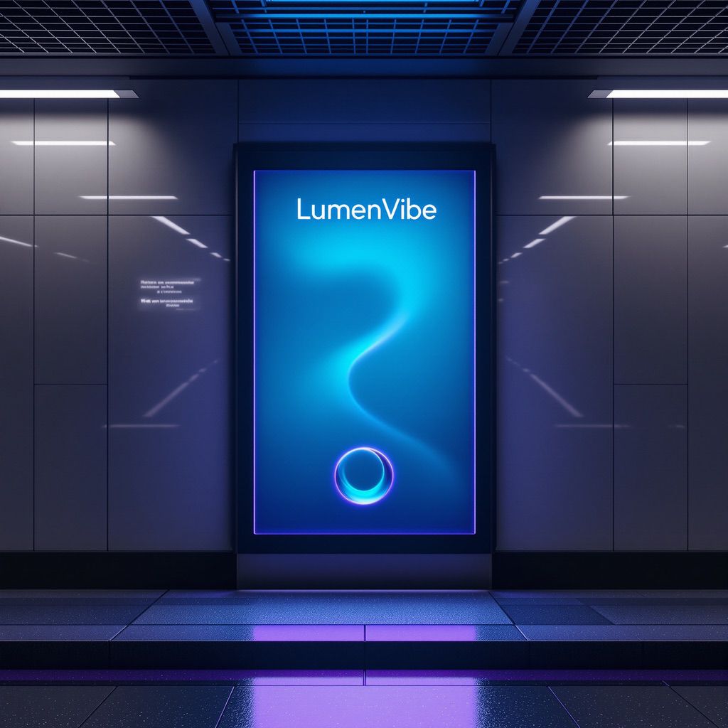 LumenVibe backlit subway display using NUtec illuminated advertisement inks for vibrant, durable color.