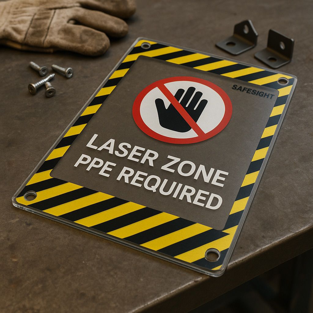 Safety Shield Printing Inks: polycarbonate shield printed with NUtec UV-Cured Hybrid inks for clear, durable protection.