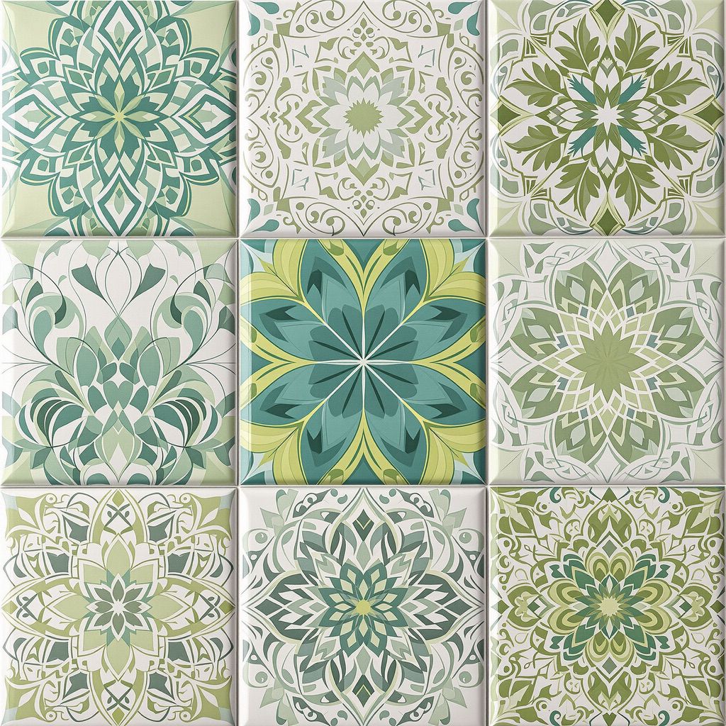 NUtec Digital Ink: Digital Ink Custom Tiles on ceramic tile using UV-Cured Rigid inks