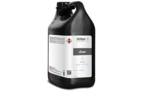 NUcoat AQUA 500-UVP UV clear coat protection: glossy, UV-stable water-based clear coat swatch