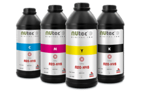 R20-HYB Ruby UV-Cured Hybrid ink for ricoh gen 5 uv ink applications (CMYK) by NUtec