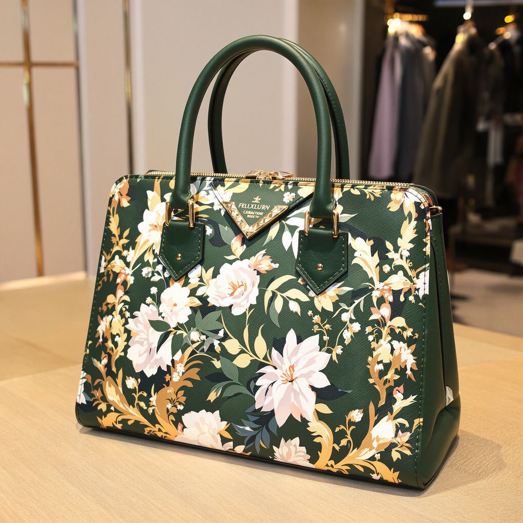 Digital Ink Fashion Bags: NUtec UV-cured inks on natural/artificial leather produce vibrant handbag prints.