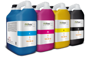 Topaz T35-SK-LS mild solvent ink 5L clear bottle, optimized for Seiko SPT 35pl; seiko spt mild solvent ink