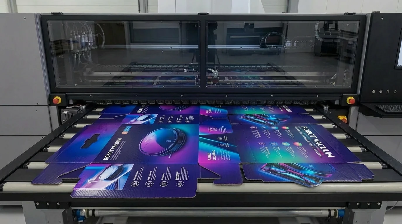 NUtec Digital Ink single-pass printing ink used in industrial digital printing on a high-speed printer demonstrating vibrant colours and sharp detail